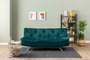 Atelier Del Sofa Sofá-Cama de 3 Plazas Verde Petróleo